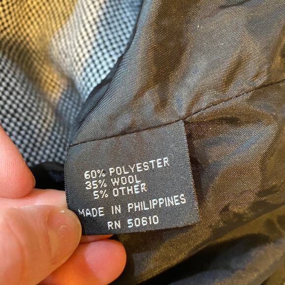 Sasson Vintage 80's Double Breasted Tweed Blazer Size 12 - Picture 8 of 9